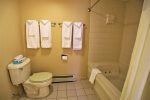 Spacious Master Bathroom in Pollard Brook Condo, Lincoln, NH